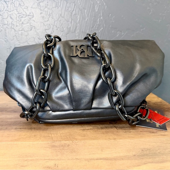 Badgley Mischka Black Shoulder Bag - Picture 3 of 7